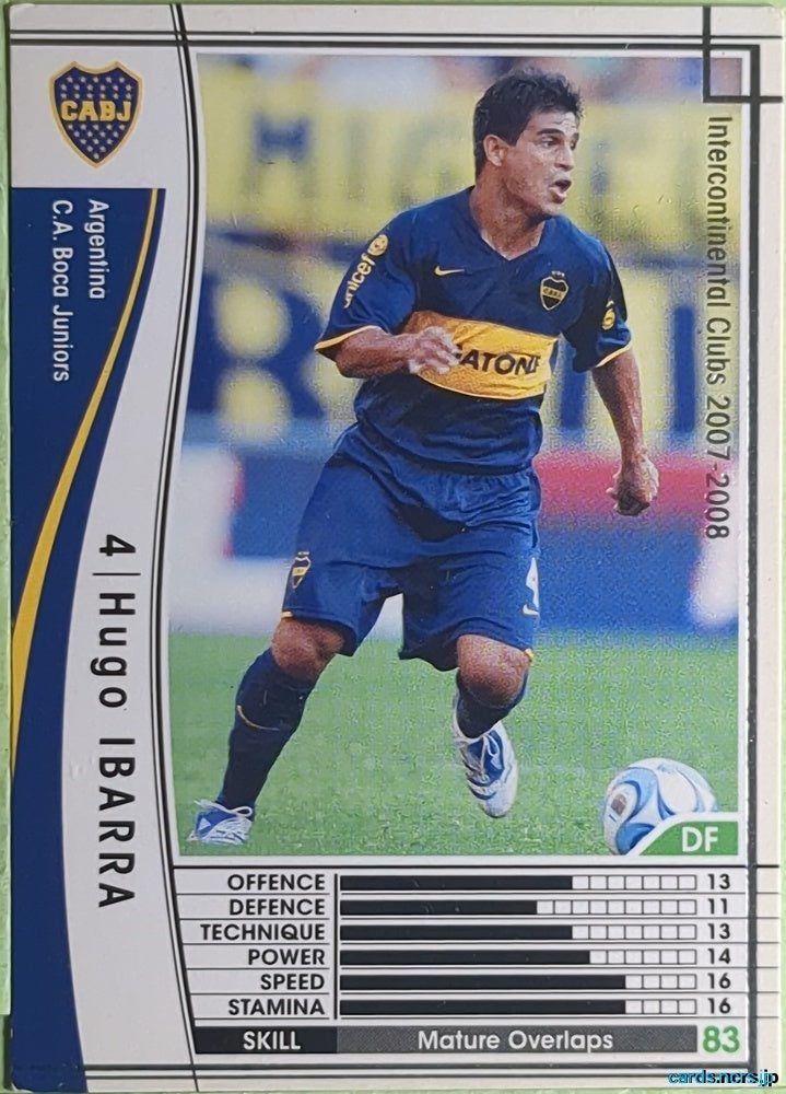 Panini WCCF Football WCCF/2007-2008-003/336 N Hugo Ibarra Trading Card EX