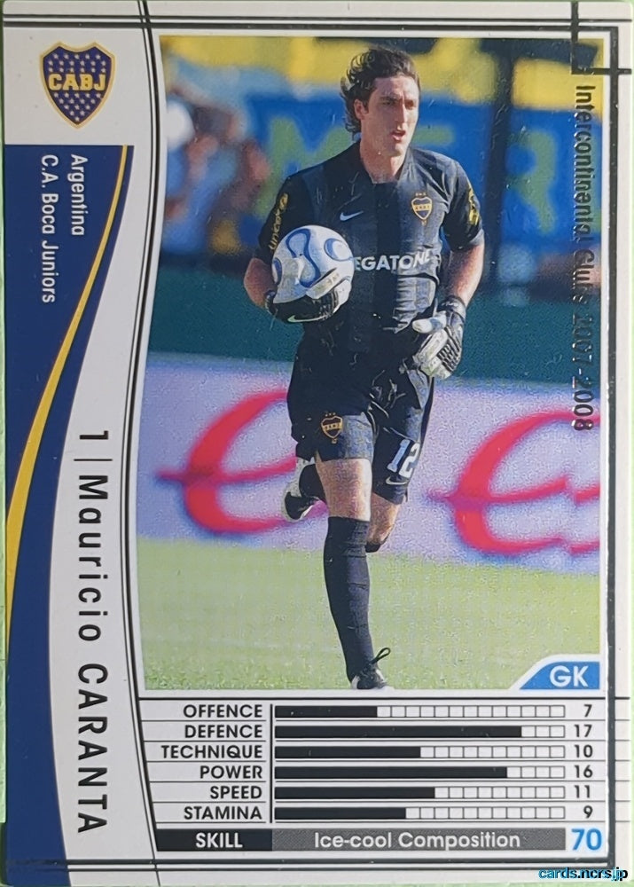 Panini WCCF Football WCCF/2007-2008-001/336 N Mauricio CARANTA Trading Card EX