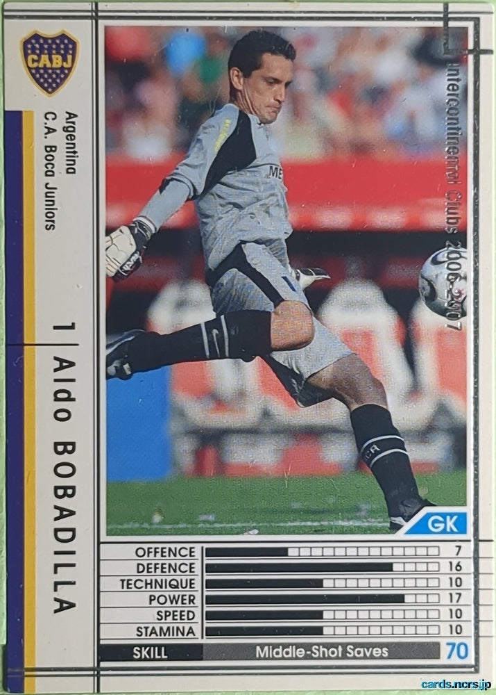 Panini WCCF Football WCCF/2006-2007-001/384 N Aldo Bobadilla Trading Card EX