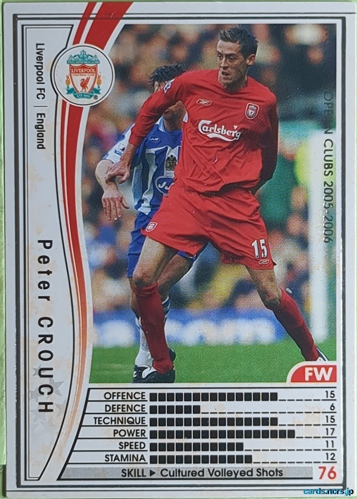 Panini WCCF Football WCCF/2005-2006-046/336 N Peter Crouch Trading Card EX