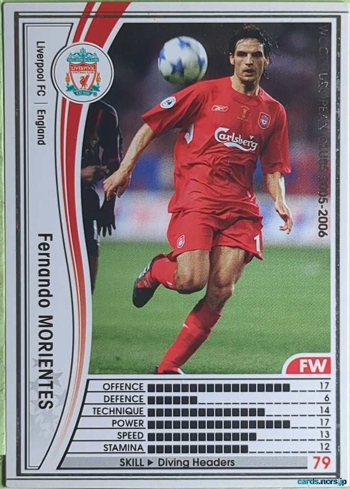 Panini WCCF Football WCCF/2005-2006-047/336 N Fernando Morientes Trading Card EX