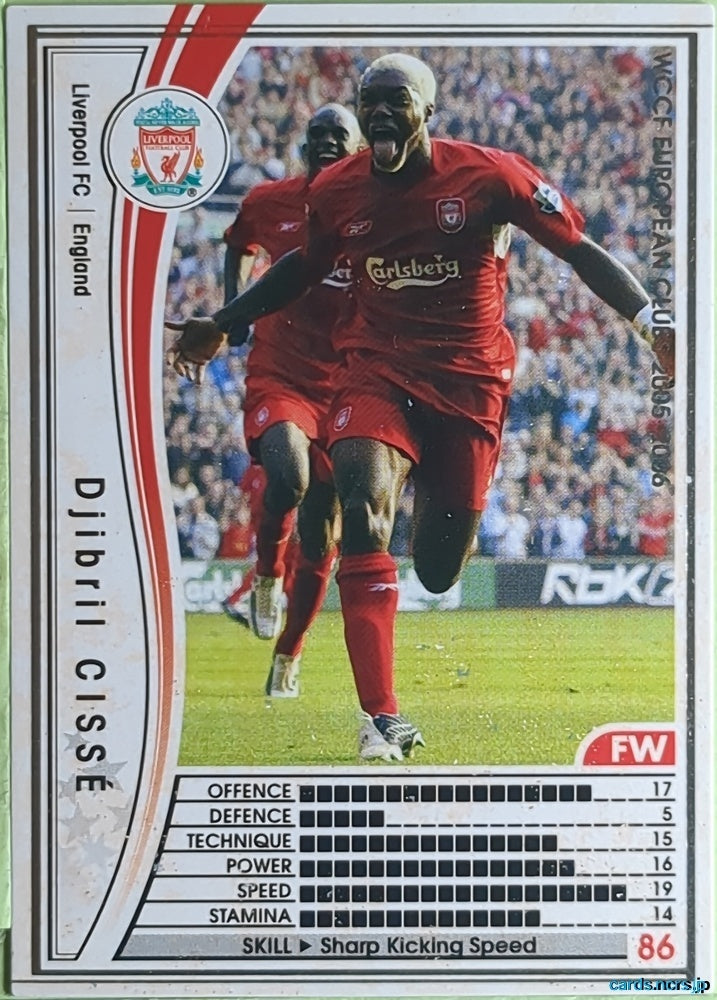 Panini WCCF Football WCCF/2005-2006-045/336 N Djibril Cissé Trading Card EX
