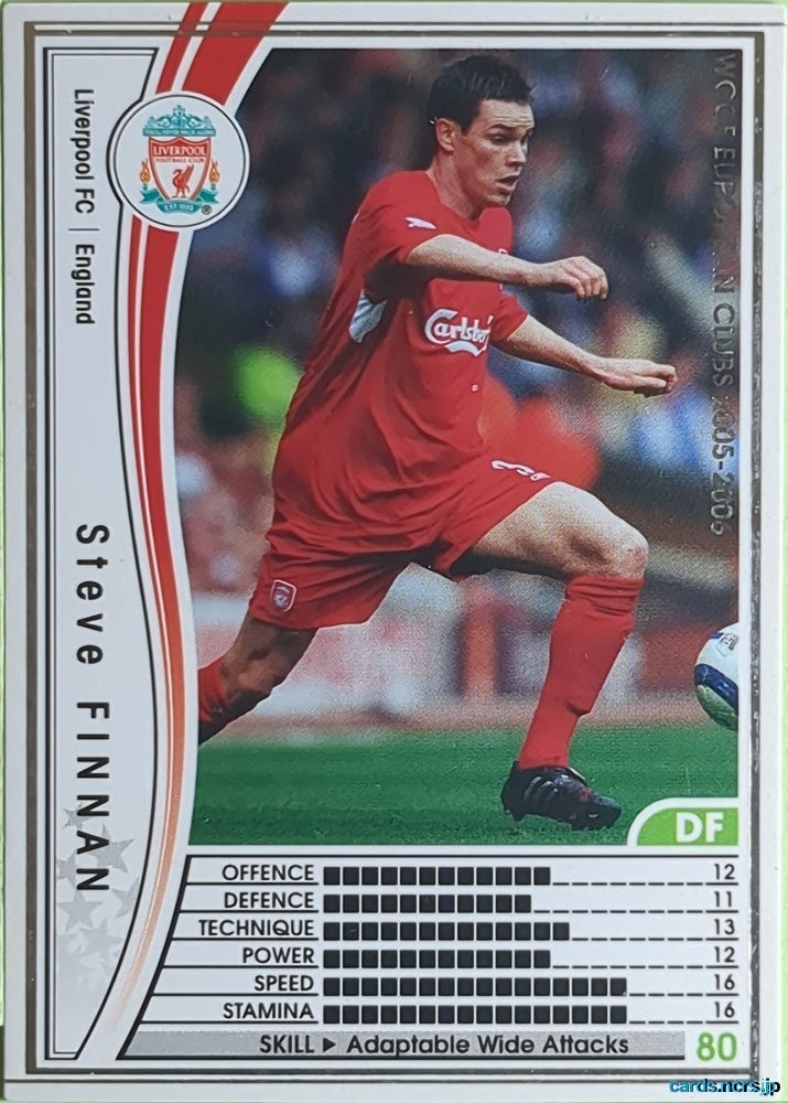 Panini WCCF Football WCCF/2005-2006-035/336 N Steve Finnan Trading Card EX