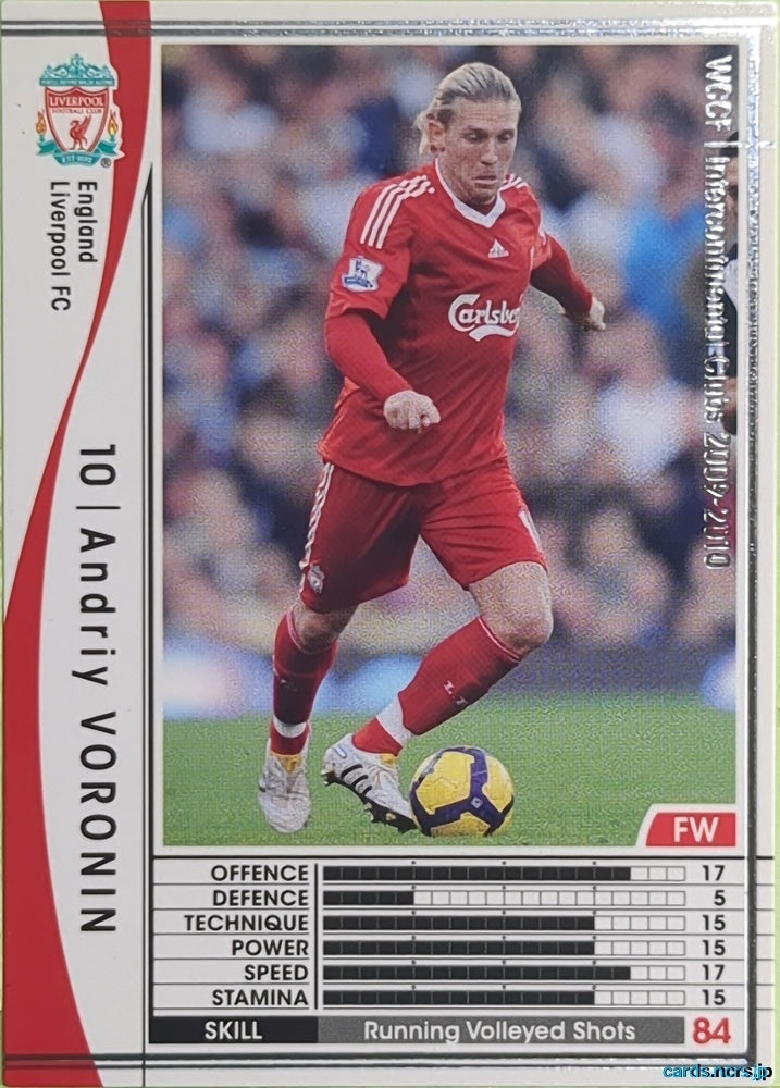 Panini WCCF Football WCCF/2009-2010-112/384 N Andriy Voronin Trading Card EX