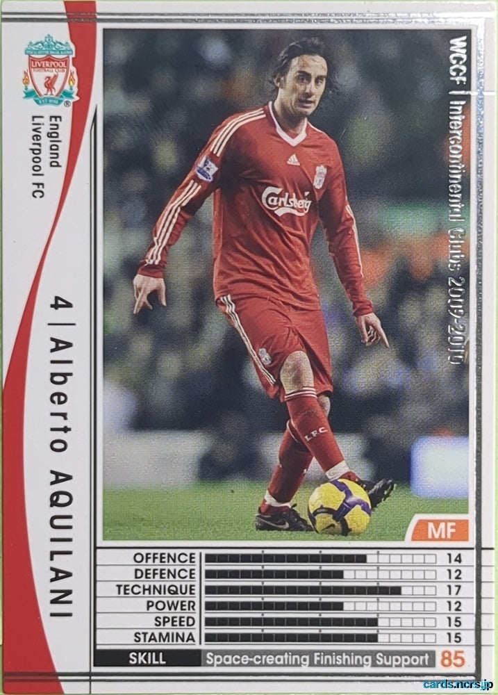 Panini WCCF Football WCCF/2009-2010-103/384 N Alberto Aquilani Trading Card EX