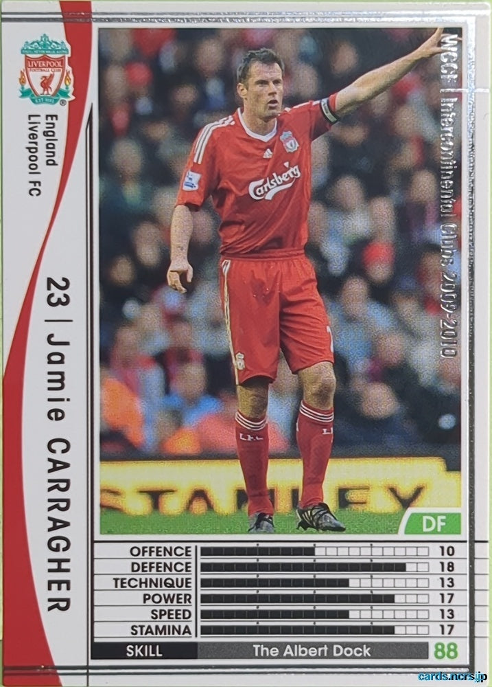 Panini WCCF Football WCCF/2009-2010-098/384 N Jamie Carragher Trading Card EX
