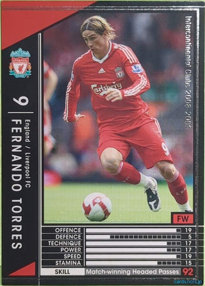 Panini WCCF Football WCCF/2008-2009-111/352 N FERNANDO TORRES Trading Card EX
