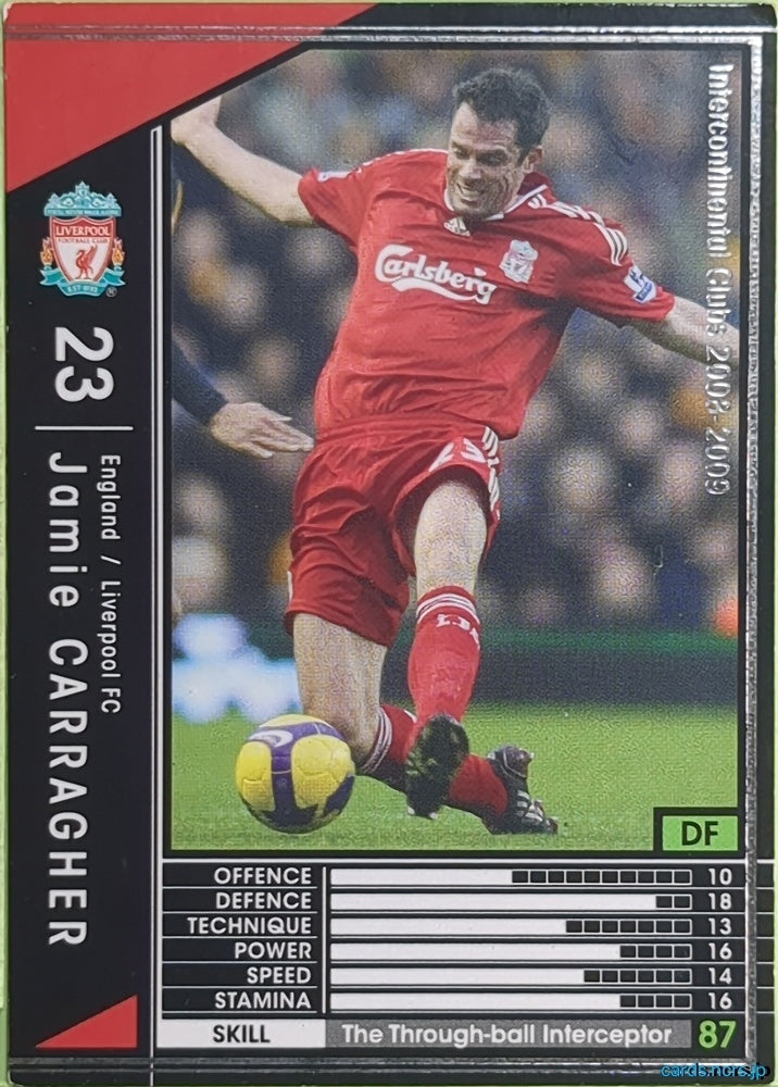 Panini WCCF Football WCCF/2008-2009-100/352 N Jamie Carragher Trading Card EX