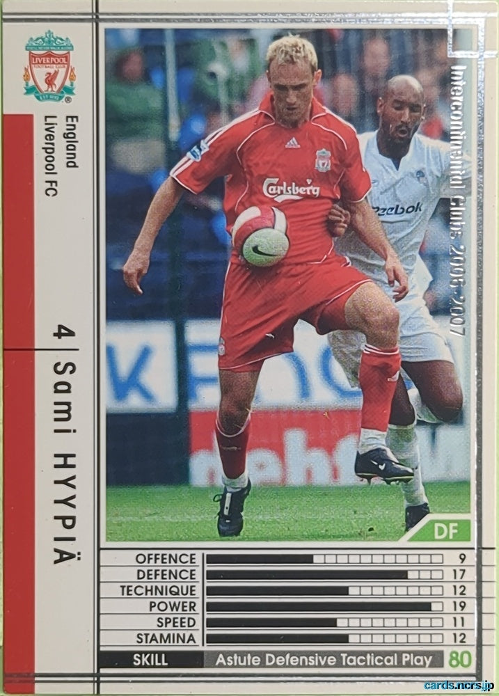 Panini WCCF Football WCCF/2006-2007-118/384 N Sami Hyypiä Trading Card EX