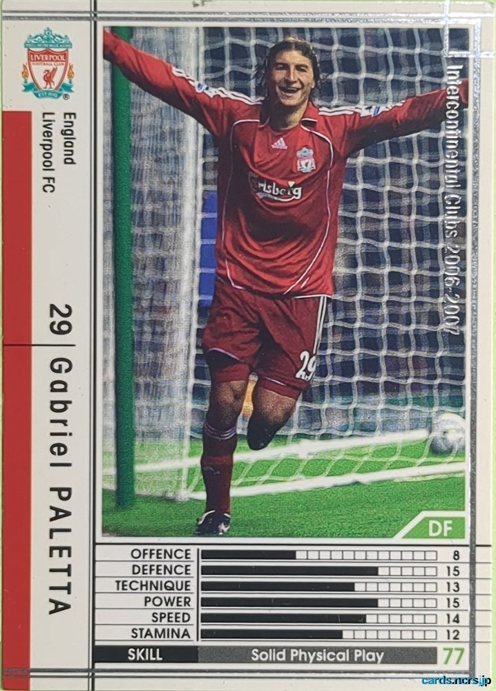Panini WCCF Football WCCF/2006-2007-119/384 N Gabriel PALETTA Trading Card EX
