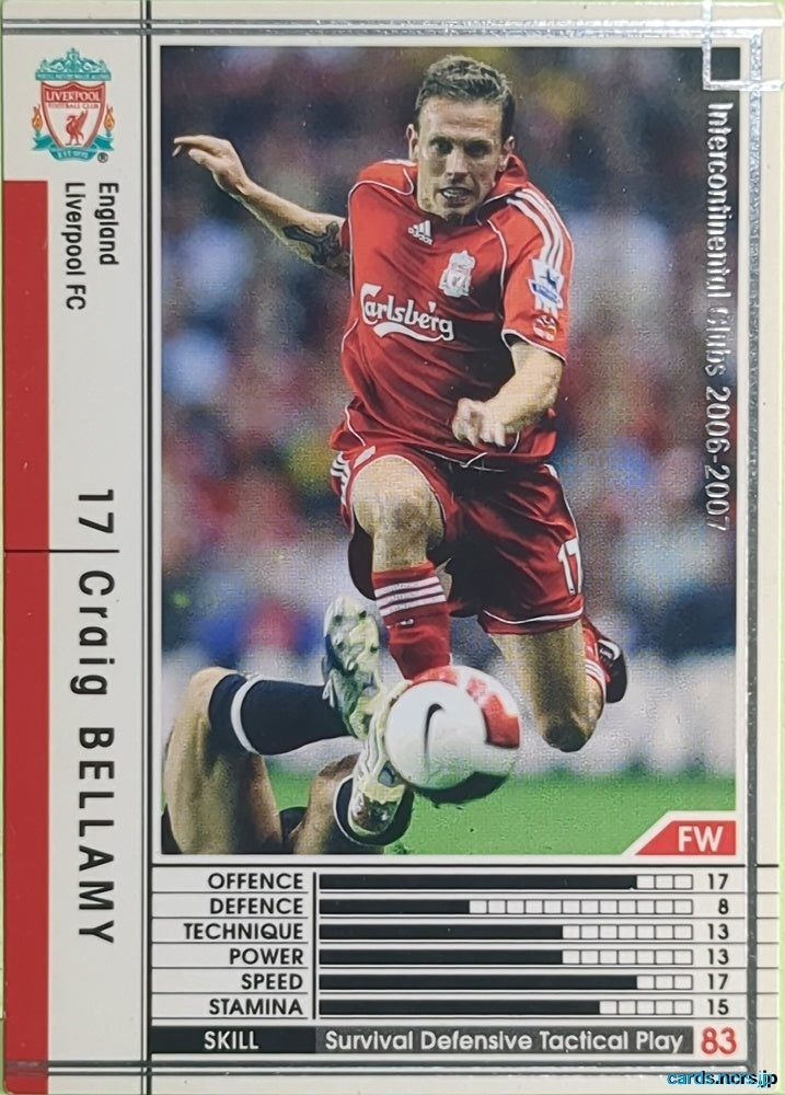 Panini WCCF Football WCCF/2006-2007-125/384 N Craig Bellamy Trading Card EX