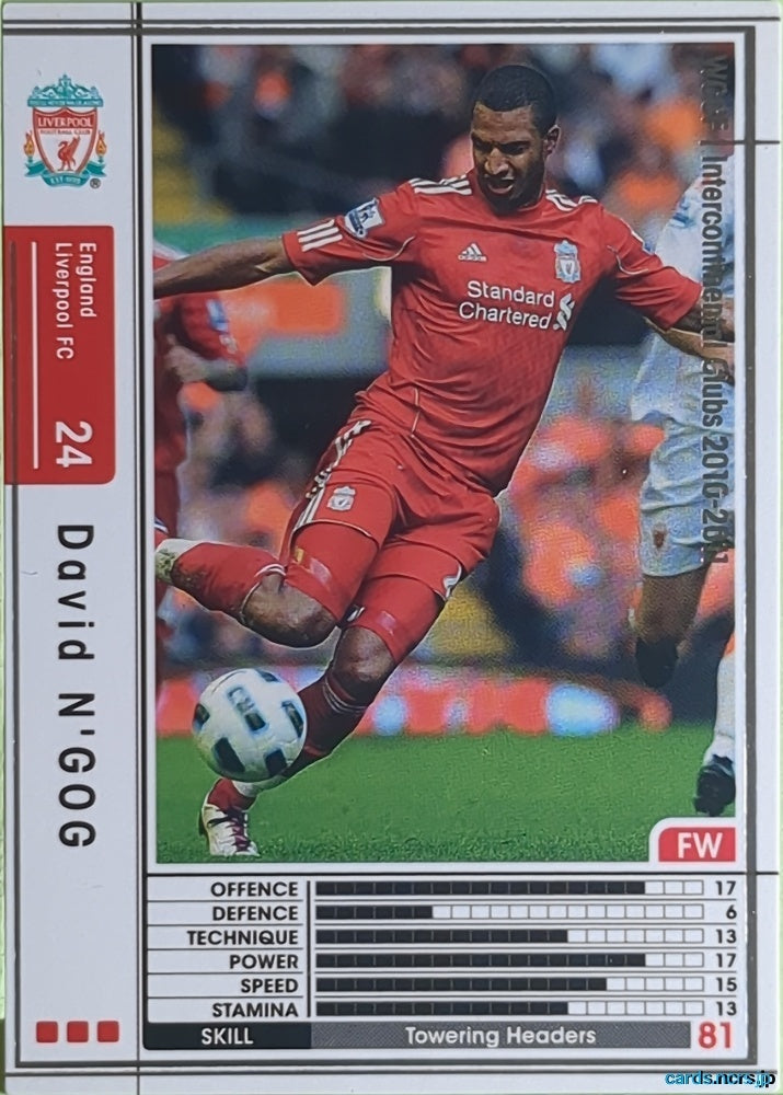 Panini WCCF Football WCCF/2010-2011-079/352 N David N'Gog Trading Card EX