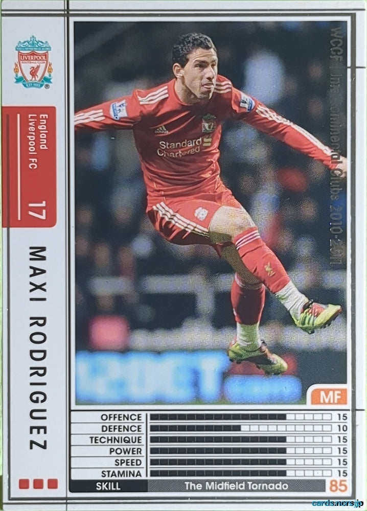 Panini WCCF Football WCCF/2010-2011-073/352 N Maxi Rodriguez Trading Card EX