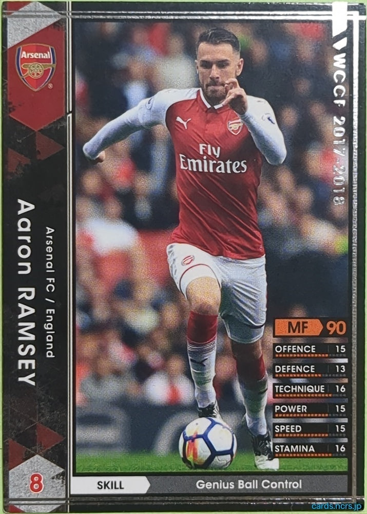 Panini WCCF Football WCCF/2017-2018-010/272 N Aaron Ramsey Trading Card EX