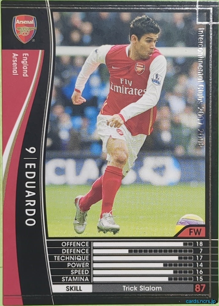 Panini WCCF Football WCCF/2007-2008-094/336 N Eduardo Trading Card EX
