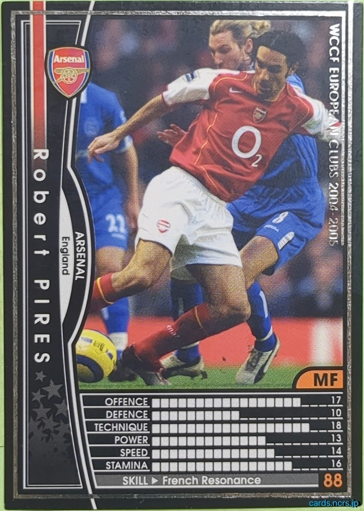 Panini WCCF Football WCCF/2004-2005-012/224 N Robert Pires Trading Card EX