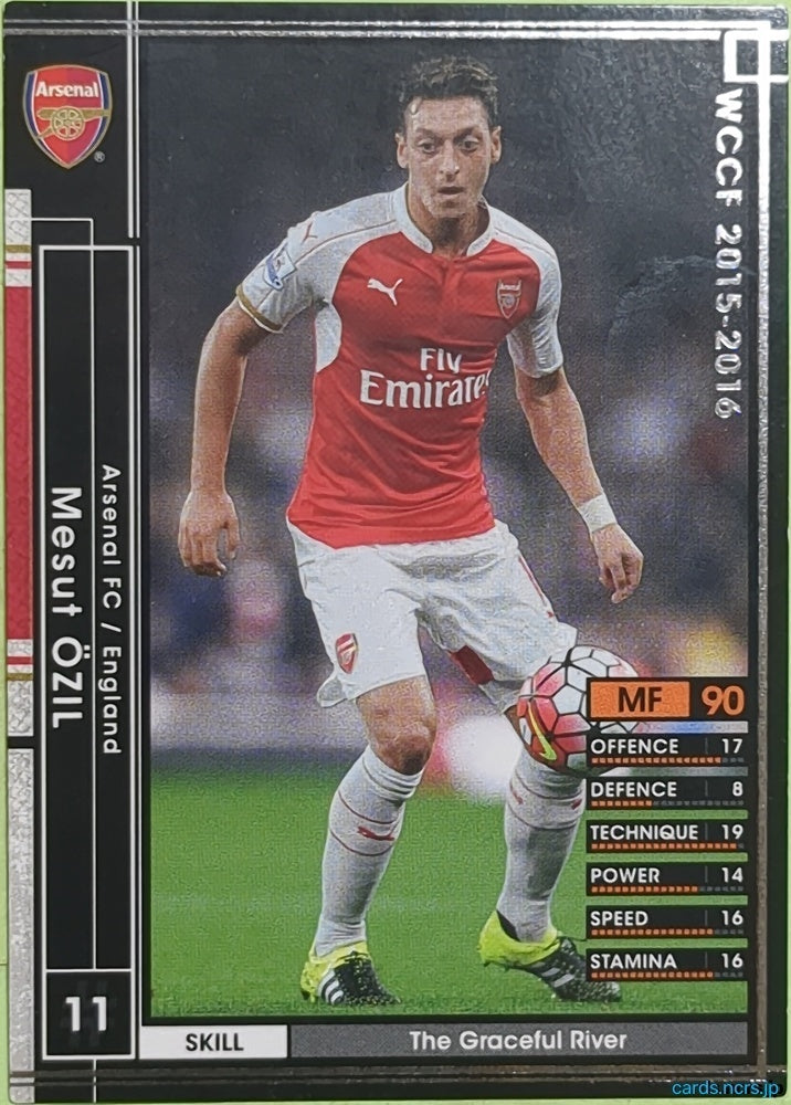 Panini WCCF Football WCCF/2015-2016-012/347 N Mesut Ozil Trading Card EX