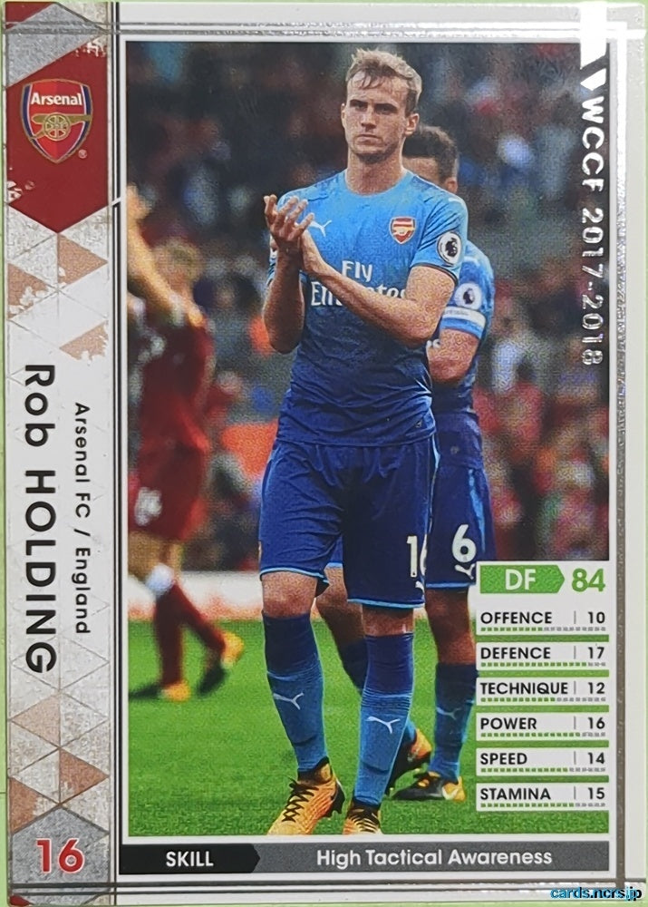 Panini WCCF Football WCCF/2017-2018-003/272 N Rob Holding Trading Card EX