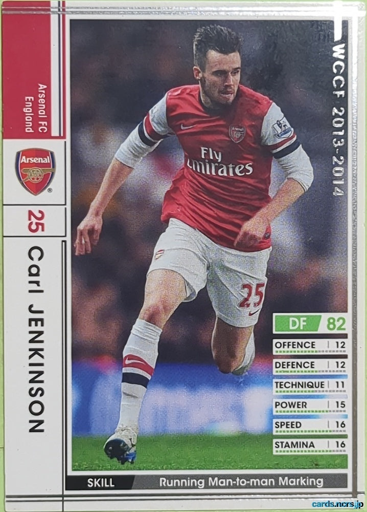 Panini WCCF Football WCCF/2013-2014-003/385 N Carl Jenkinson Trading Card EX