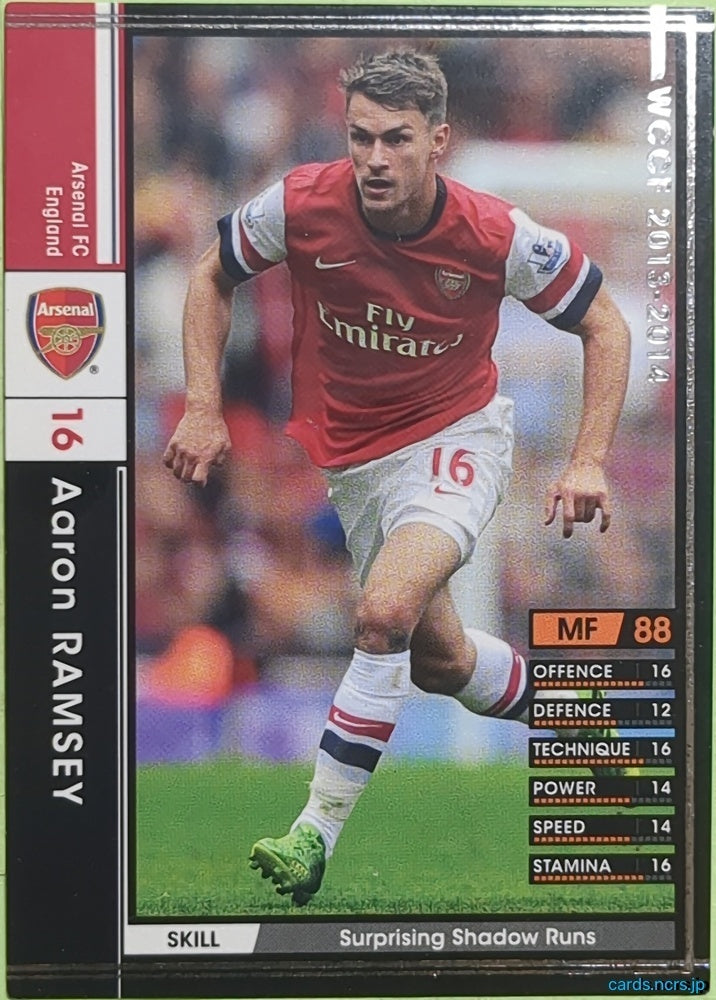 Panini WCCF Football WCCF/2013-2014-011/385 N Aaron Ramsey Trading Card EX
