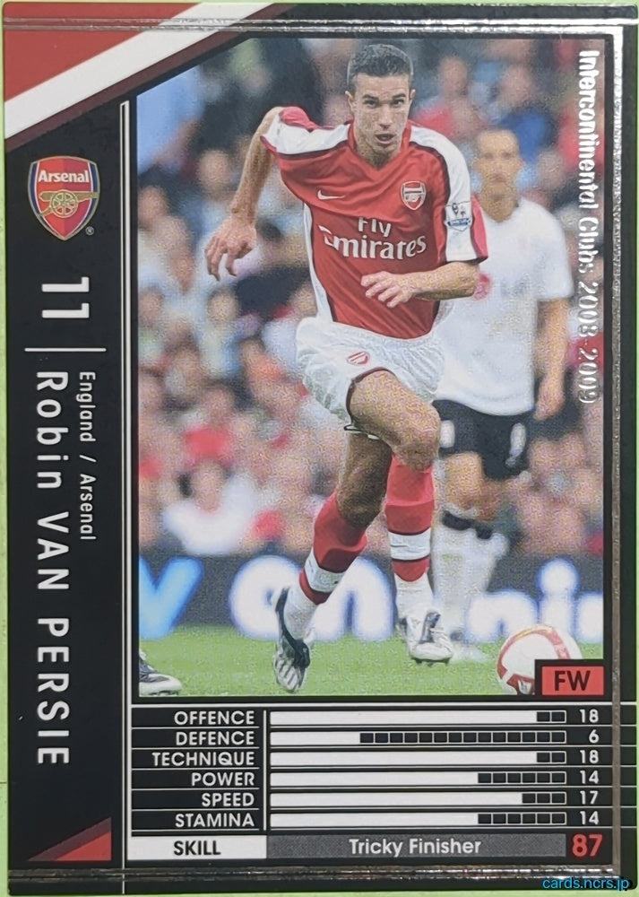 Panini WCCF Football WCCF/2008-2009-079/352 N Robin VAN PERSIE Trading Card EX