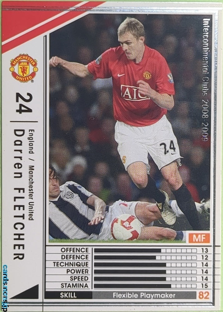 Panini WCCF Football WCCF/2008-2009-120/352 N Darren Fletcher Trading Card EX