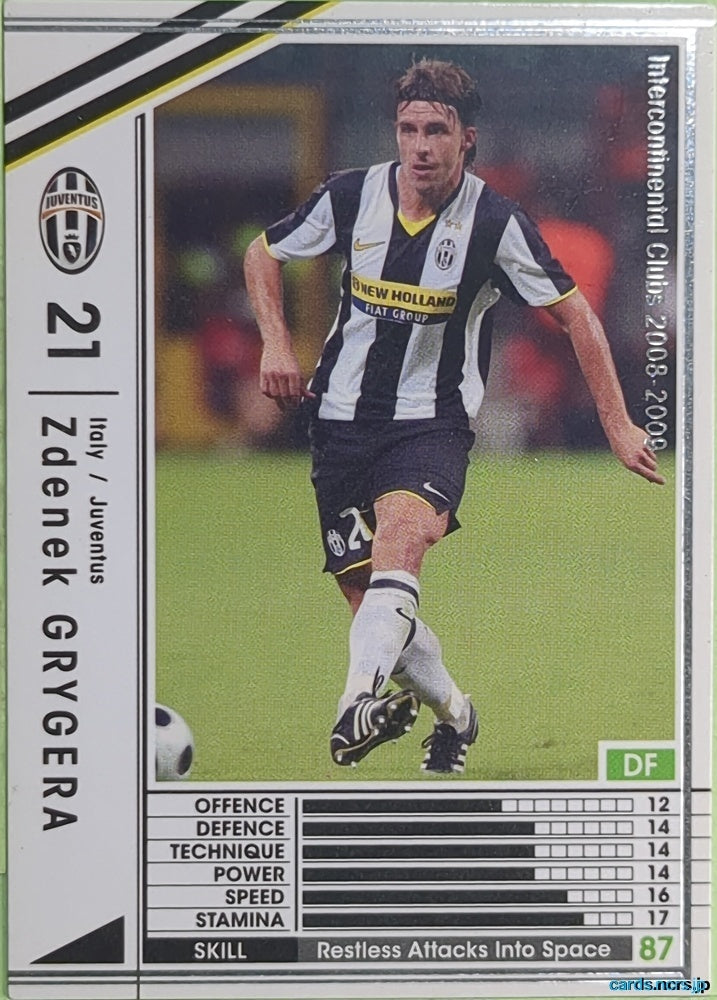 Panini WCCF Football WCCF/2008-2009-260/352 Zdenek Grygera Trading Card EX