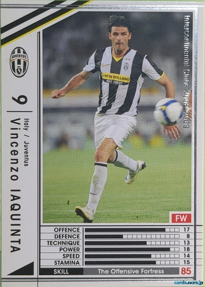 Panini WCCF Football WCCF/2008-2009-272/352 Vincenzo Iaquinta Trading Card EX