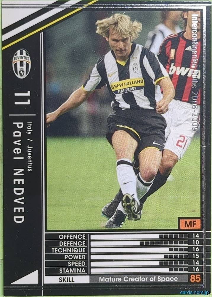 Panini WCCF Football WCCF/2008-2009-266/352 N Pavel Nedved Trading Card EX