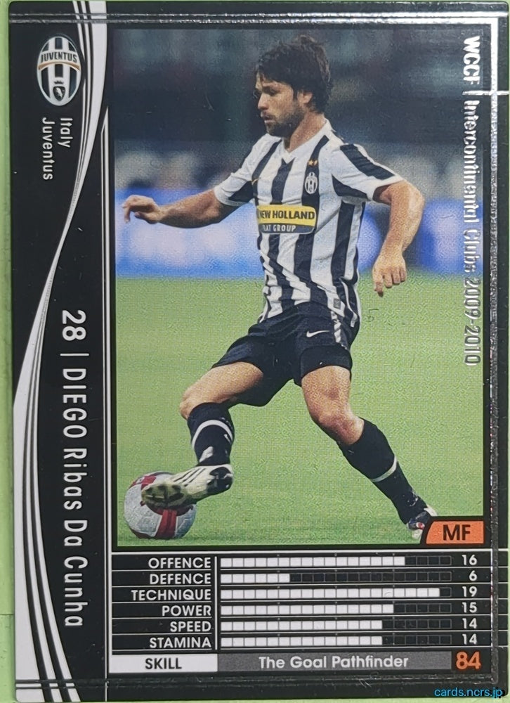 Panini WCCF Football WCCF/2009-2010-264/384 N Diego Ribas Da Cunha Trading Card EX