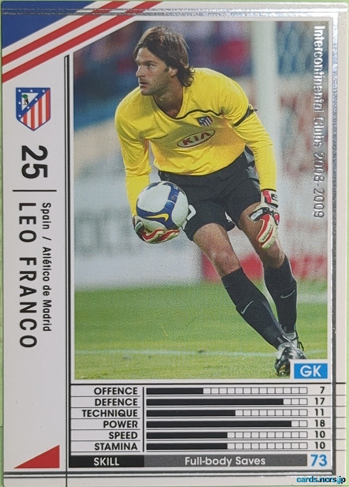 Panini WCCF Football WCCF/2008-2009-273/352 N Leo Franco Trading Card EX