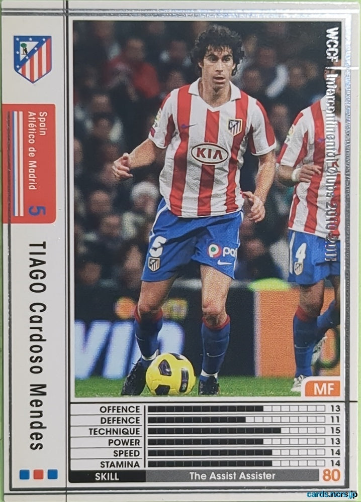 Panini WCCF Football WCCF/2010-2011-A45/48 N Tiago Cardoso Mendes Trading Card EX