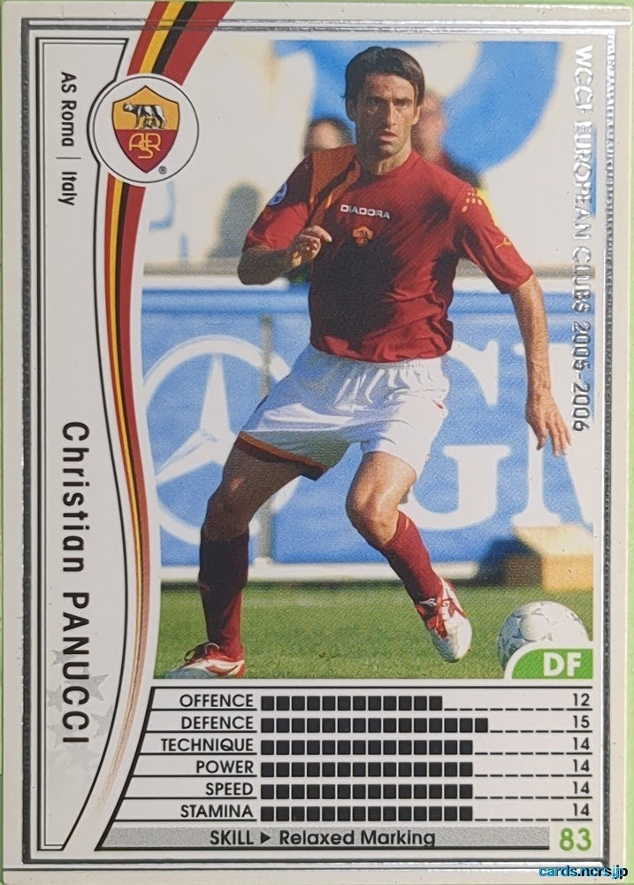 Panini WCCF Football WCCF/2005-2006-247/336 N Christian PANUCCI Trading Card EX