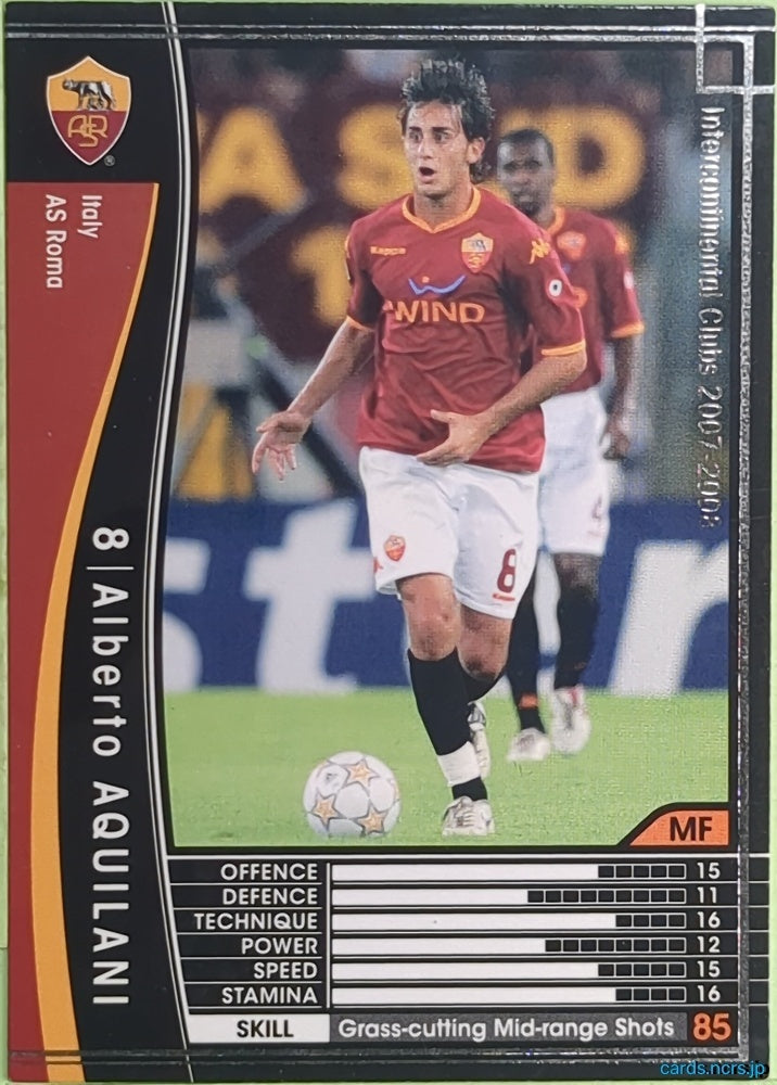 Panini WCCF Football WCCF/2007-2008-247/336 N Alberto Aquilani Trading Card EX
