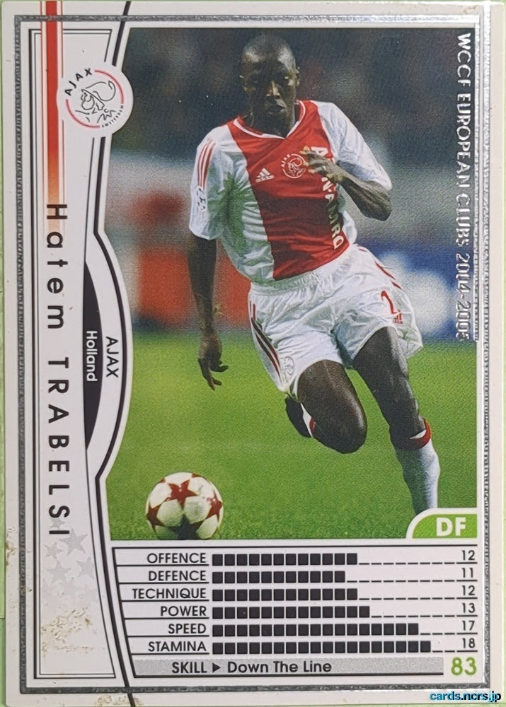 Panini WCCF Football WCCF/2004-2005-070/224 N Hatem Trabelsi Trading Card EX