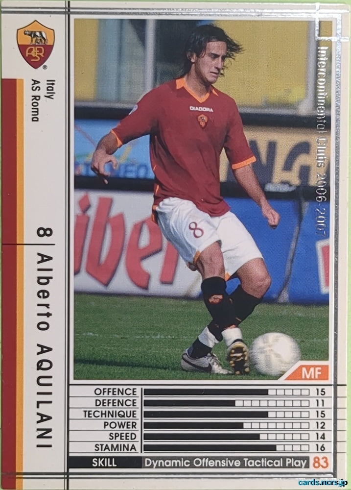 Panini WCCF Football WCCF/2006-2007-295/384 N Alberto Aquilani Trading Card EX