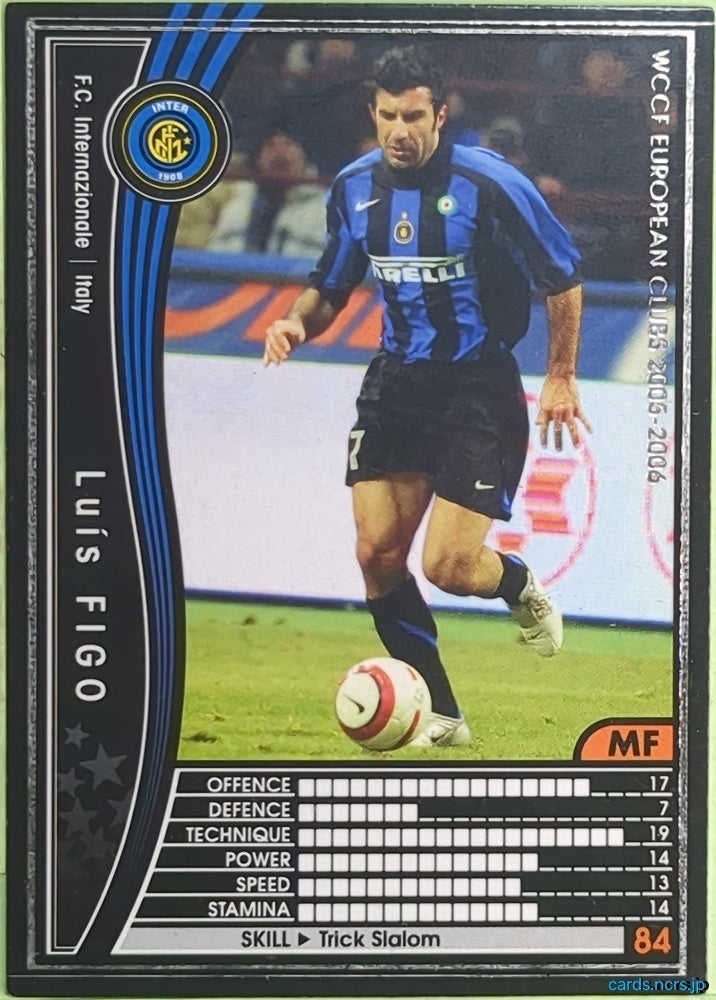 Panini WCCF Football WCCF/2005-2006-200/336 N Luís Figo Trading Card EX
