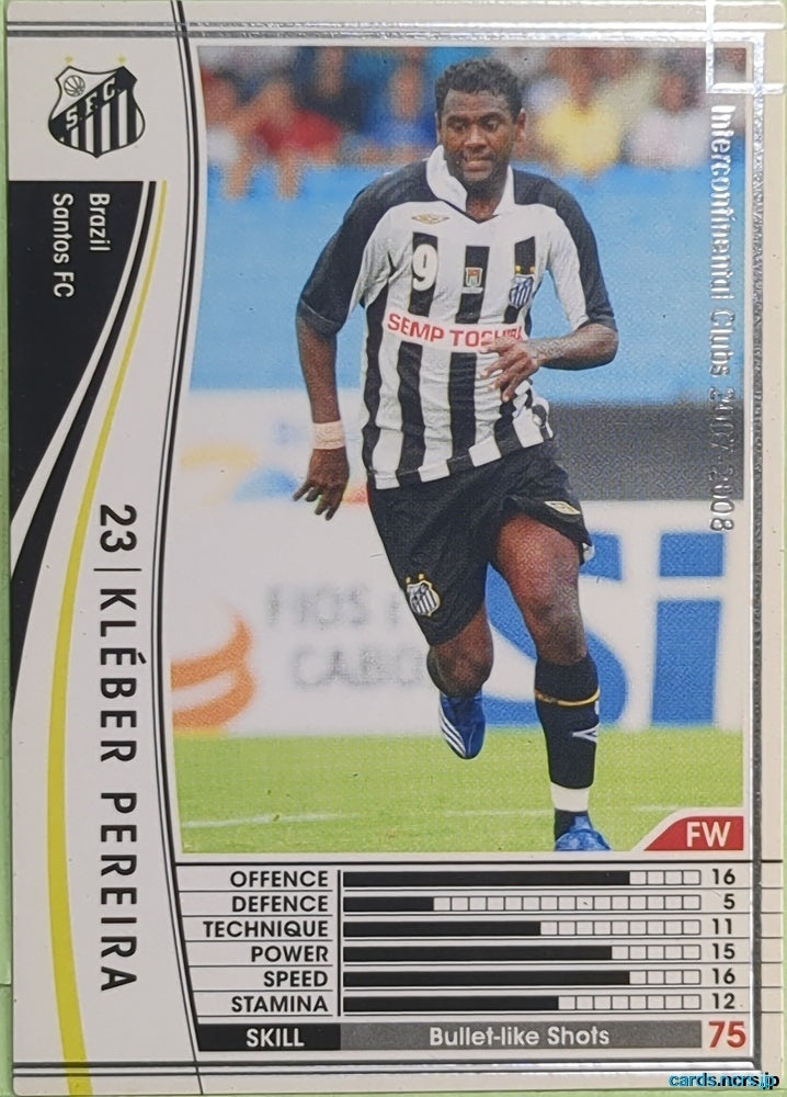 Panini WCCF Football WCCF/2007-2008-063/336 N Kleber Pereira Trading Card EX