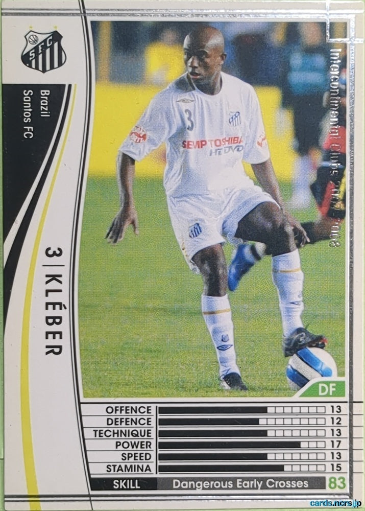 Panini WCCF Football WCCF/2007-2008-054/336 N Kleber Pereira Trading Card EX