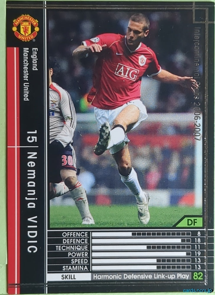 Panini WCCF Football WCCF/2006-2007-134/384 N Nemanja Vidic Trading Card EX