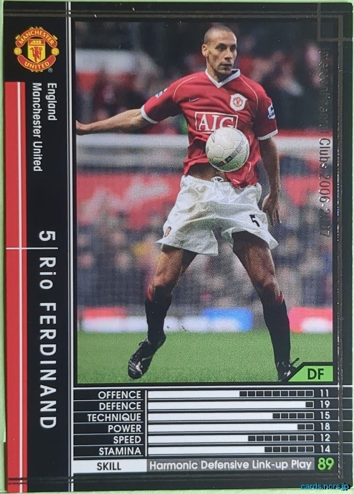 Panini WCCF Football WCCF/2006-2007-130/384 N Rio Ferdinand Trading Card EX