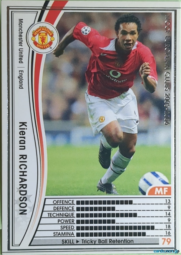 Panini WCCF Football WCCF/2005-2006-058/336 N Kieran Richardson Trading Card EX