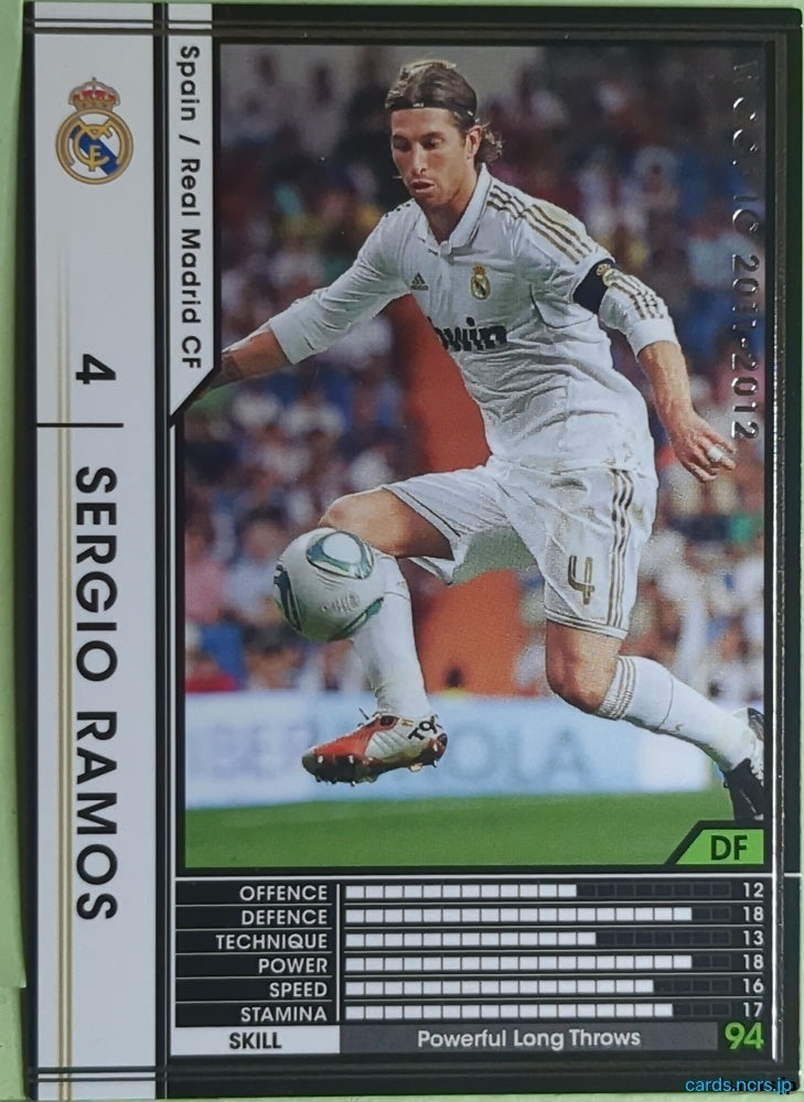 Panini WCCF Football WCCF/2011-2012-310/384 N SERGIO RAMOS Trading Card EX