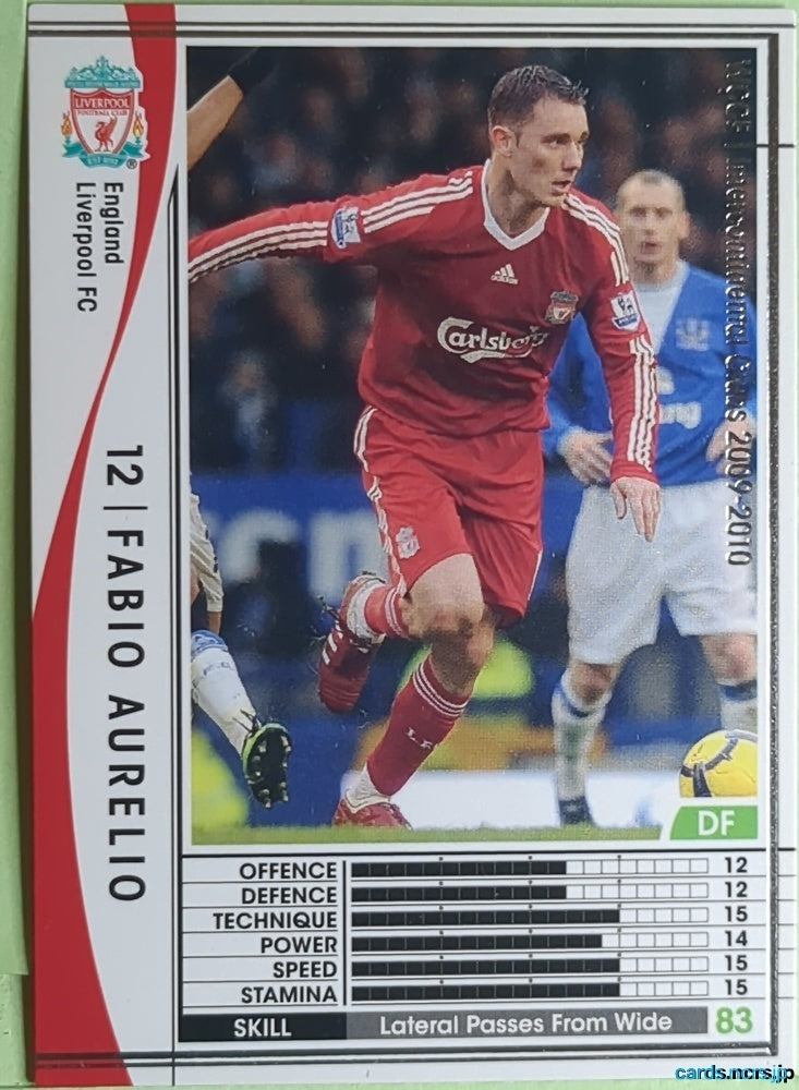 Panini WCCF Football WCCF/2009-2010-099/384 N Fabio Aurelio Trading Card EX