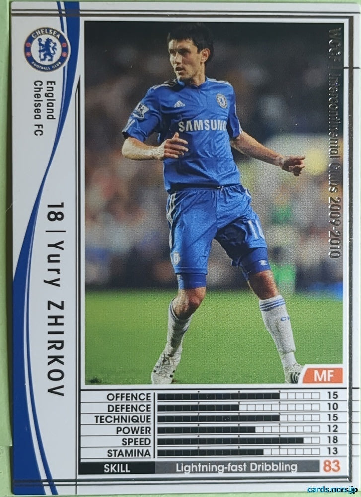 Panini WCCF Football WCCF/2009-2010-093/384 N Yury Zhirkov Trading Card EX