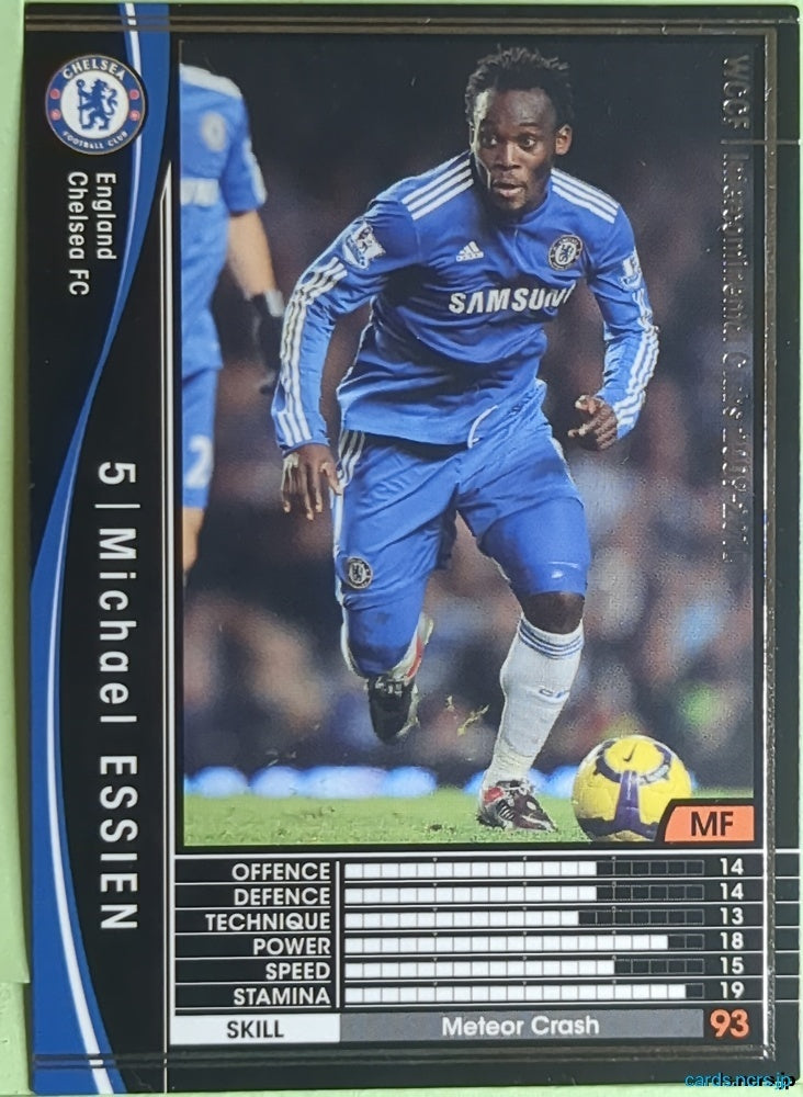 Panini WCCF Football WCCF/2009-2010-089/384 N Michael Essien Trading Card EX