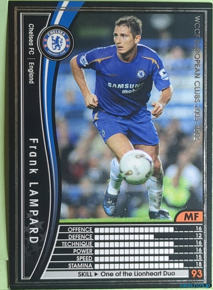Panini WCCF Football WCCF/2005-2006-026/336 N Frank LAMPARD Trading Card EX