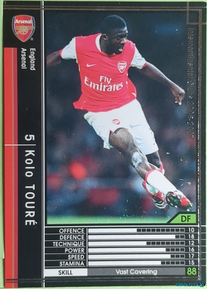 Panini WCCF Football WCCF/2006-2007-086/384 N Kolo Touré Trading Card EX