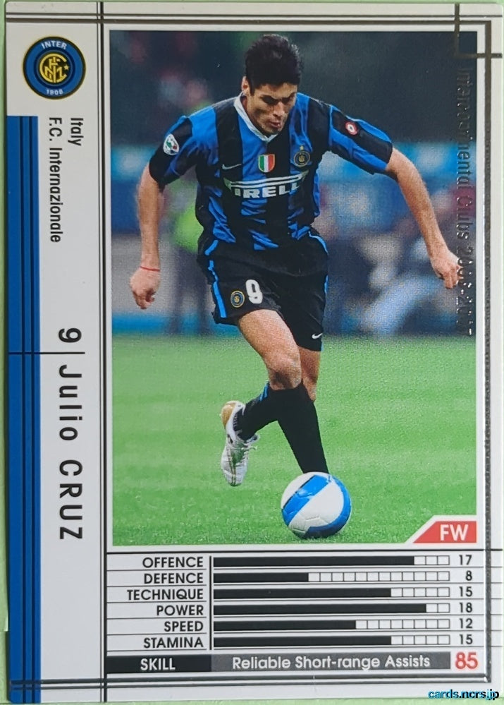 Panini WCCF Football WCCF/2006-2007-318/384 N Julio Ricardo Cruz Trading Card EX