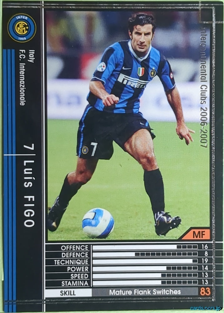 Panini WCCF Football WCCF/2006-2007-313/384 N Luís Figo Trading Card EX